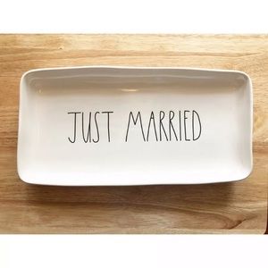 Rae Dunn Just Married Platter